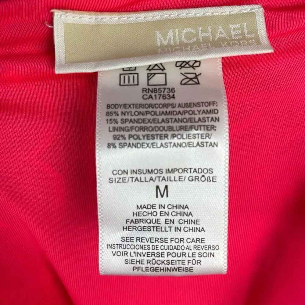 NWT MICHAEL Michael Kors Matching Bikini Top and Bottoms Size M